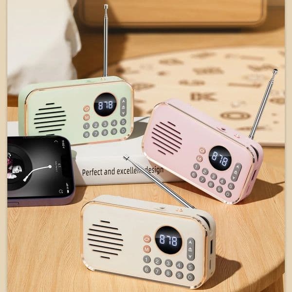 Wireless Stereo Bluetooth Ser with Multi-band Radio Function HIFI Sound Support BT U Disk TF Card Mini Portable Super Bass 250320