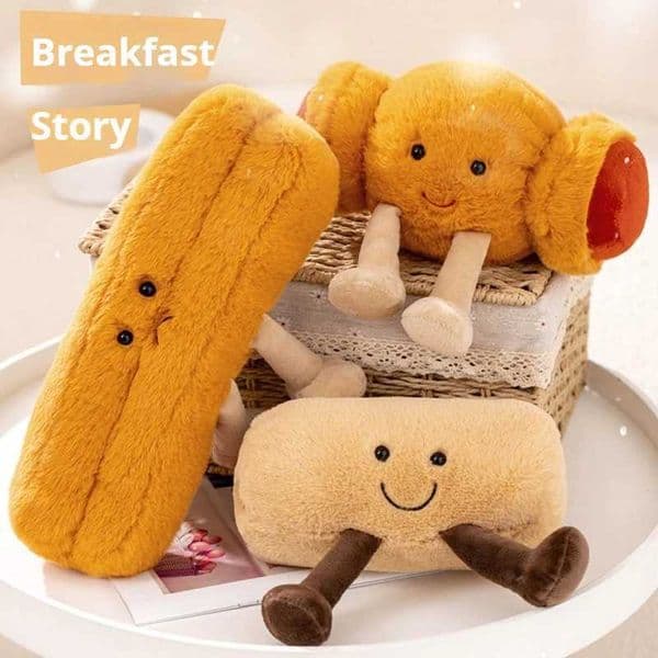 Game stuff animal And Toy Jelly Cat Cute Cartoon Character Pretzel Cross Baked Bread Doll Food Filling Villa Decoration Birthday Christmas Gift Free ShippingL26042