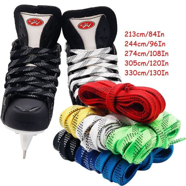 Skate Laces 8Different Length Dual Layer Braid Reinforced Tips Waxed Tip Suit For Ice Hockey Skate Hockey Shoelace 250314