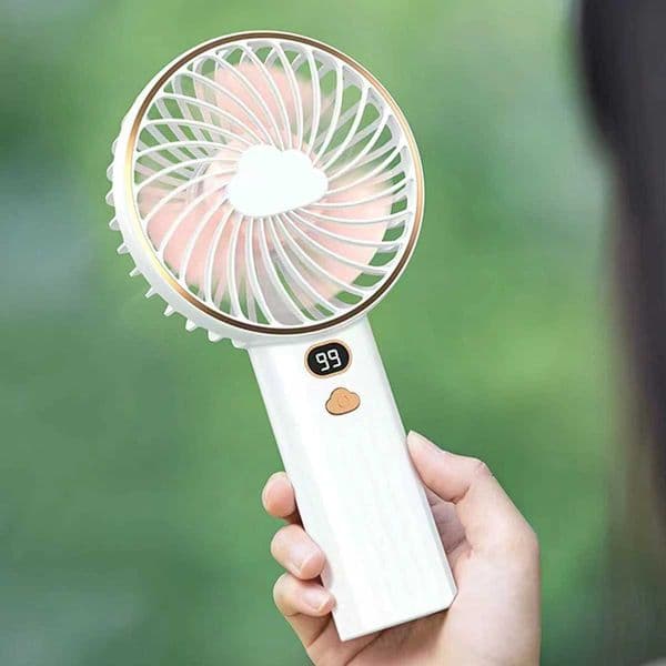 10000mAh camping fan portable handheld folding office desktop multifunctional folding dual battery electric fan with neck tie rope Z250324
