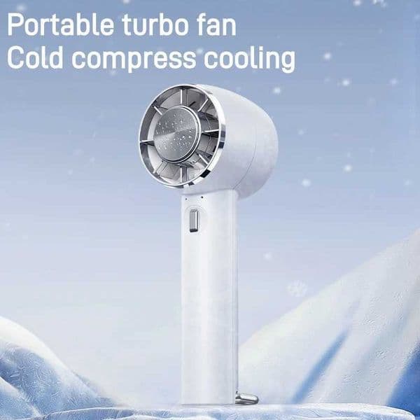 Handheld Cooling Fan Mini Personal Fan USB Charging Portable Fan 1800mAh Battery Powered 3-speed Cold Pressure Cooling Fan Z250324