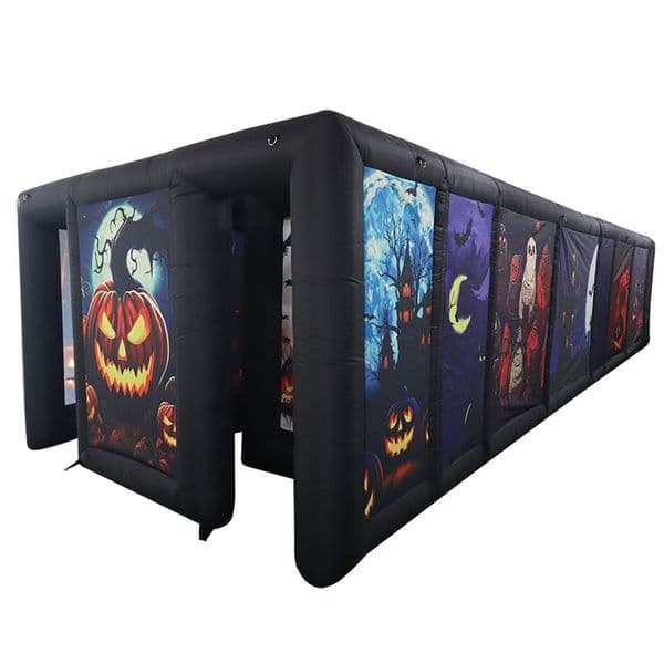 Outdoor Activities inflatable haunted house maze,customized labyrinth inflatable maze laser games for kids