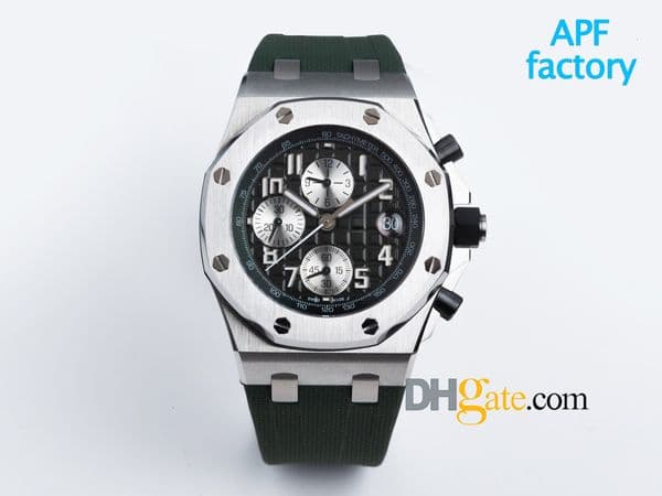 AAAAAA Carbon fiber Chronograph Automatic Luxury designer Wristwatches 42mm Mechanical Watches Mens 26238 SUPERCLONE Man watche Montres de luxe d13a