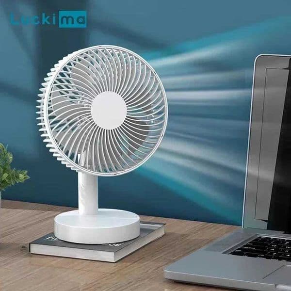 Portable charging desktop fan 8-inch mini USB fan used for home office outdoor camping Ari cooling fan with oscillator timer Z250324