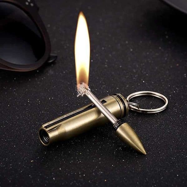Hot selling metal small matches with 10000 uses multifunctional keychain burning cigarette lights and smoking accessories M250324