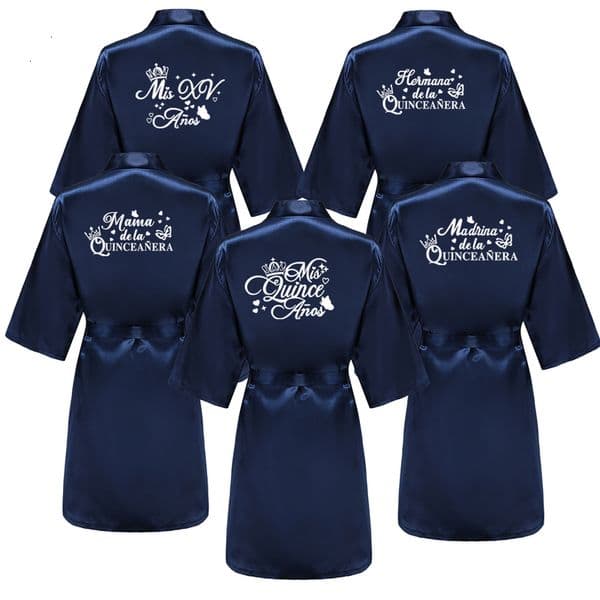 Miss Quince A os Bathrobe Mother de la Quincea era Robe Woman Homemade Party Gift w250320