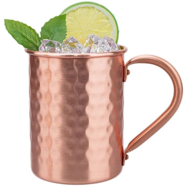 100% pure copper cup Moscow mule shape 400ml cocktail beer milk beverage 250325