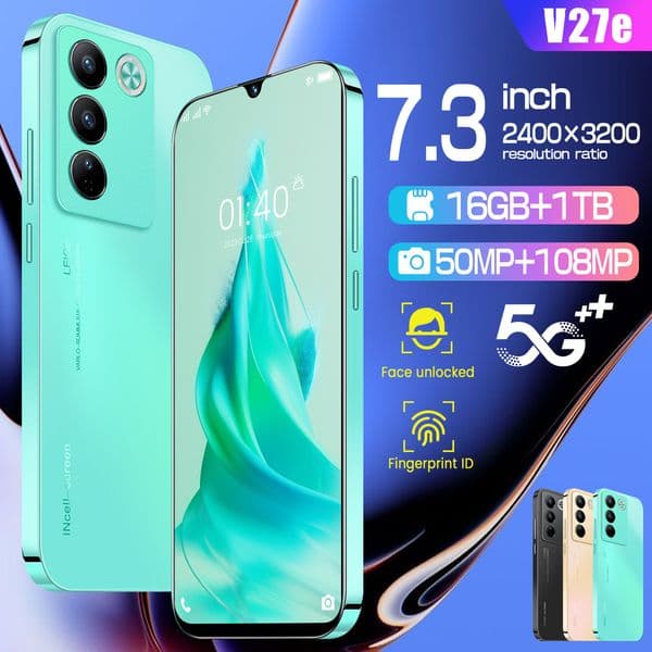 Ozom best-selling mobile phone V27e Android, 7.3-inch large screen 2+16G smart phone 9 Pro