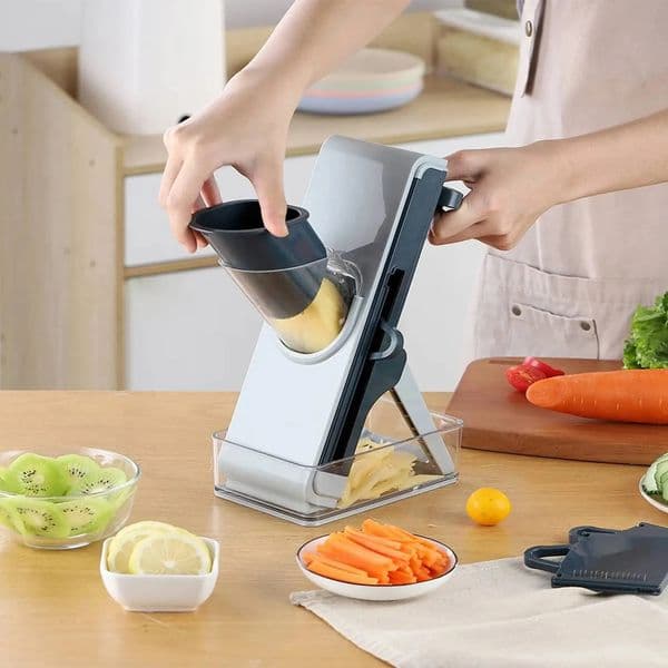 Multi functional vegetable chopper potato washer slicer kitchen lemon adjustable manual tool food carrot and french fry peeler 250324BJ