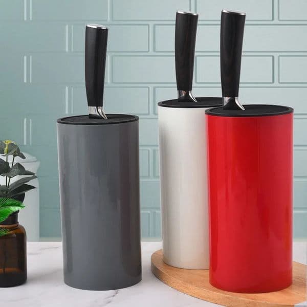 selling fashionable cutting tool blocks creative plastic knife holders kitchen stands safe storage universal 250324