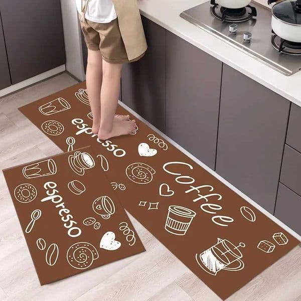 Kitchen absorbent mat anti slip waterproof comfortable standing kitchen carpet and mat absorbent washable long carpetXJ250325