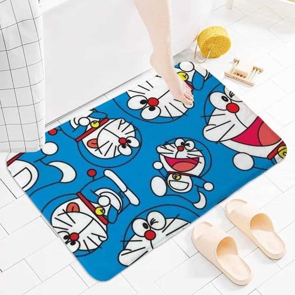 Bathroom mats carpets bathroom floor mats non slip mats small floor mats door mats Doraemon entrance carpets kitchen carpets carpetsXJ250325
