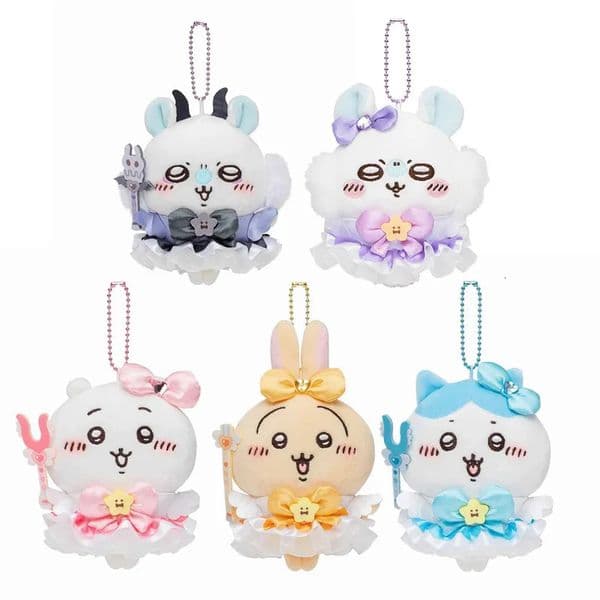12cm kawaii hachiwares chiikawas usagis plush doll keychain PP cotton stuffed cartoon doll school bag pendant holiday gift 250325