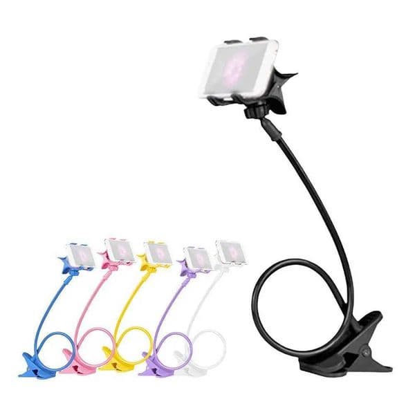 Gooseneck Stand Flexible Bedside Table Clip 360 degree Adjustable Flexible Phone Stand Mobile Phone AccessoriesXJ250326