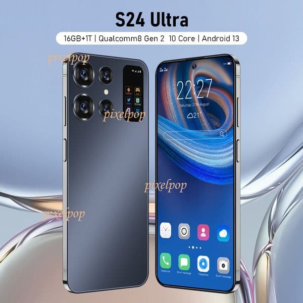 Smartphone S24 Ultra large screen 16GB+1TB Cell Phones Unlock Touch Screen Phone Androids Camera Telephone HD Display Face Recognition