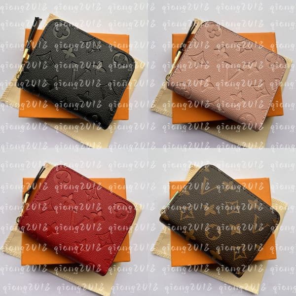 Original High Qualitys Designers Wallets Purses Fashion Short ZIPPY Wallet Monograms Classic Zipper Pocket Pallas Bag Zip Coin Purse with Box 60067