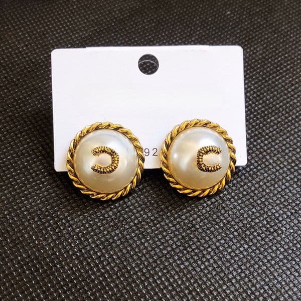 Brand Designer Earrings Geometric Women Crystal Rhinestone Pearl Earring Jewelry Christmas Holiday Gifts