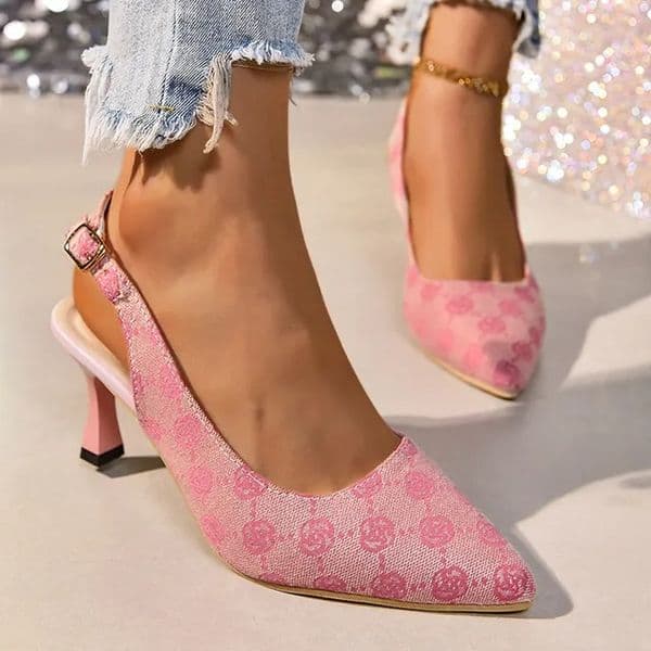 Brand Designer High Heels Sandals Women 2026 Summer Pointed Toe Ankle Straps Pumps Woman Plus Size 42 Thin Heeled Party Shoes