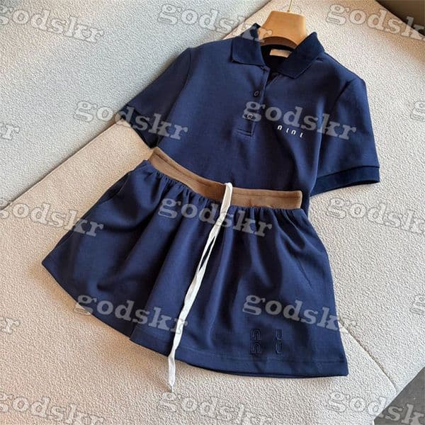 Women Polo Shirt Skirt Lapel Short Sleeve Tops Sexy A Line Skirt High Waisted Half Skirt 2 Piece Dress Summer Resort Wear