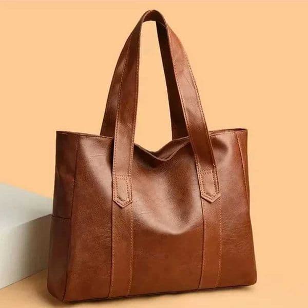 Light Minimalist Large Capacity Womens Bag 2025 Soft Leather Material Solid Color Womens Shoulder Bag Communicating Handbag Z250328