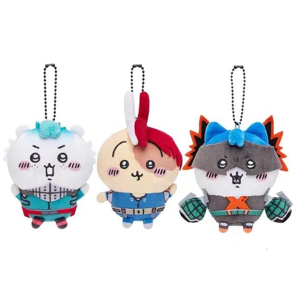 Kawaii Chiikawa My Hero Academia dress up plush toys.cute bag pendant.creative car key pendant Backpack pendant small gifts 250328