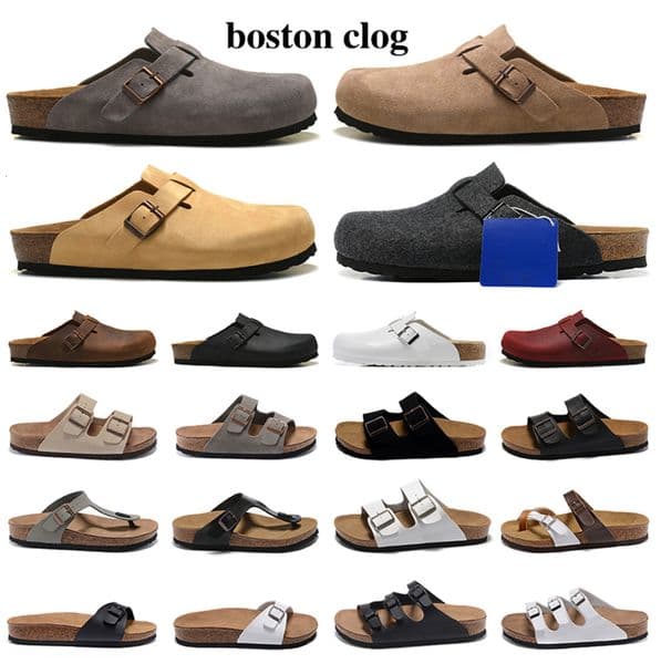 designer sandals men women slides sliders platform slippers sandales Boston Soft mules Clogs Suede Leather Shoes slingbacks sandalias pyhx