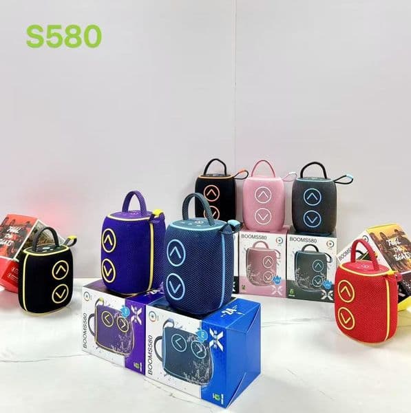 BOOMS580 new outdoor portable portable light subwoofer cloth speaker wireless Bluetooth sound
