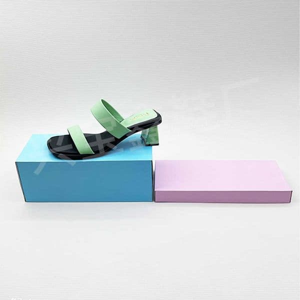 Slippers fashion shoes 2025 spring new coarse root open toe fashion age reduction cool high heels fairy wind J250329