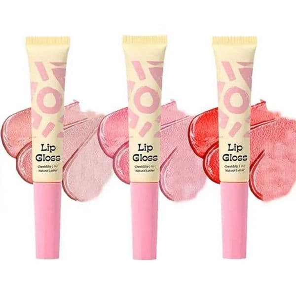 Squeeze lip gloss dark brown lipstick waterproof non-toxic cup liquid lipstick moisturizing liquid powder blusher facial lipstick makeupXJ250329