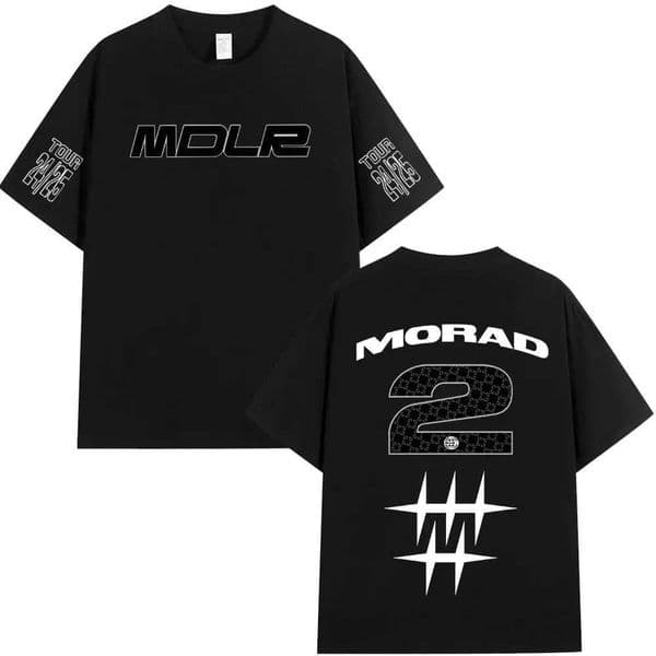 Rapper Morad MDLR T Shirts Men Women Clothing Fashion Vintage T-shirt Cotton Casual Oversized Short Sleeve T-shirts Streetwear X250329