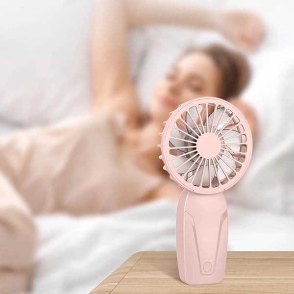 Upgrade portable fan with 3-speed silent mini handheld fan and USB charging in 2024. Summer mini fan suitable for children women men and outdoor travel X250329