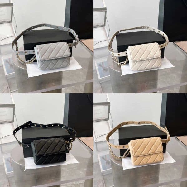 Bumbag Designer Waist Bags Unisex Lingerie Chain Designer Bag Leather Purse Chest Fanny Pack Wallets Crossbody Handbags Shoulder BFG2503313