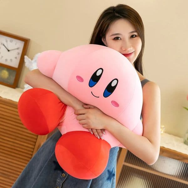 Anime Star Kirbyed Plush Toys Soft Stuffed Animal Doll Fluffy Pink Plush Doll Pillow Room Decoration Toys For Childrens Gift 250325