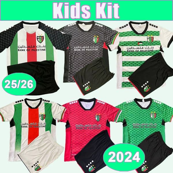 24 25 26 Palestine Kids Kit Soccer Jerseys National Team N.MEZA LINARES ESPINOZA CARRASCO Home Away 3rd Goalkeeper Foootball Shirts