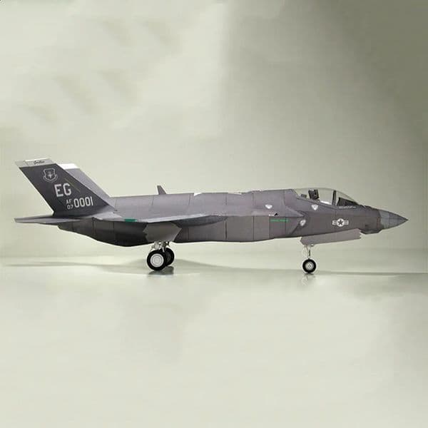 1 33 US F-35 II Lightning Fighter Paper Model Aircraft Model Handmade DIY Jigsaw Puzzle Toy 250328