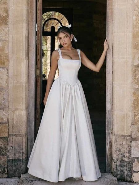 Nibber Zip Temperature Ball Dress Womens Sleeveless 2025 Summer Patch Work Ultra Thin Strap Formal Banquet Party Body W250430