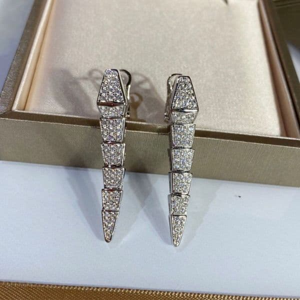 Hoop Earrings Designer Snake Charm Drop Earrings Simple Steel Alloy Jewelry for Women Daily and Party Accessories R250812