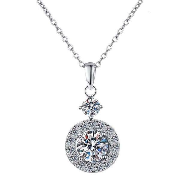 Fine Best-selling Fashion Women's Classic Dia Jewelry VVs1 Moissanite S Sterling Sier Necklace Pendant