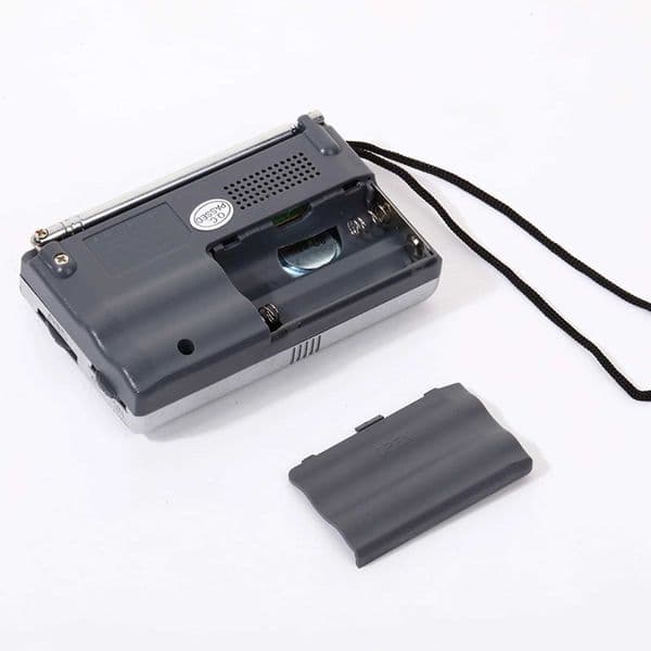 2025 Mini retro wireless charging full wave FM radio receiver telescopic antenna powered by AA battery X2505053