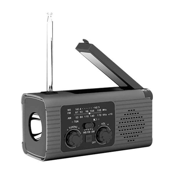 A99E Merge Weather Radio 2000Mah Weather Alert Radio Solar Charging controller and USB charging AM/FM radio X250505