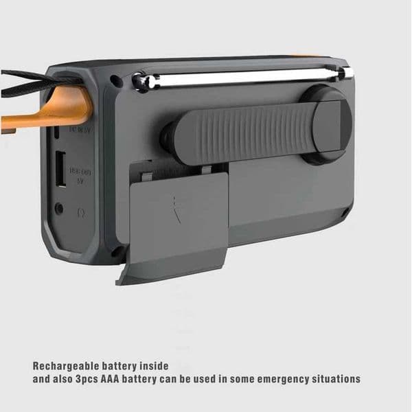 Portable Solar Radio Receiver Emergency Radio DAB/FM Bluetooth Radio With LED Flashlight/SOS X2505051