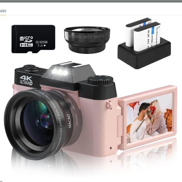 4K high definition 56 million retro WIFI digital camera flip screen 16x zoom anti-shake beauty camera
