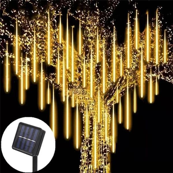 Solar LED lights outdoor meteor shower waterproof garden decorations street gardens Year 250506