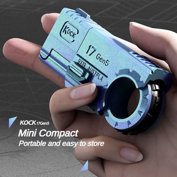 Metal Fidget Toy Ring Pistol Children Mini Decompression Shell Ejection Alloy Soft Bullet Gun Outdoor Funny Toy Boy fidget cube Birthday Gift Fidget Toys Edc