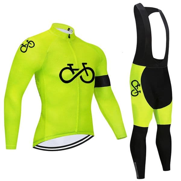 Mens long sleeved bicycle jacket pants latest autumn set professional team racing sportswear 250424z