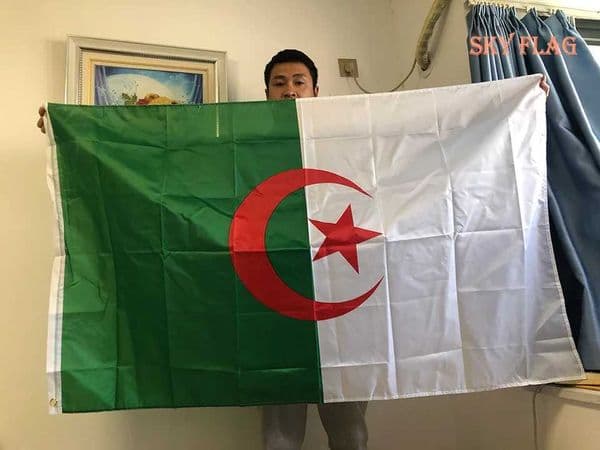 SKY FLAG High Quality ALG Algeria Flag 90x150cm Hanging Polyester Algeria flag National Flag Banner Office Activity parade L260528