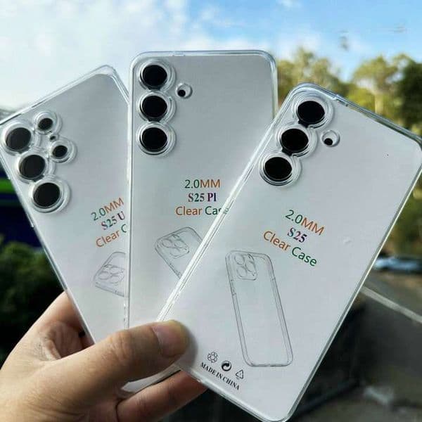 Applicable to S25/24/23/22 Ultra,A36/56/26 eye-protecting cases, transparent thickened gold shield phone cases