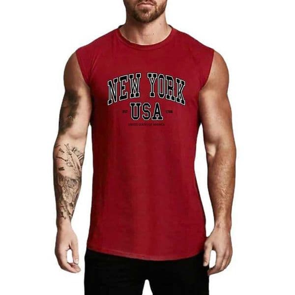 Summer Cotton Breathable Sleeveless Shirt Workout Muscle Tank Tops Mens Bodybuilding Sport Clothing Gym Fitness Running Singlets W250508