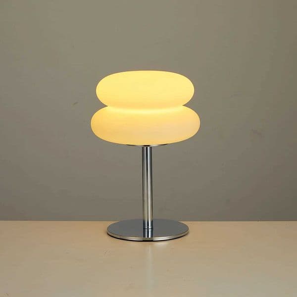 Bauhaus retro desk lamp plastic desk lamp bedroom living room Nordic musk lamp 9-level brightness dimming ambient light Z250508