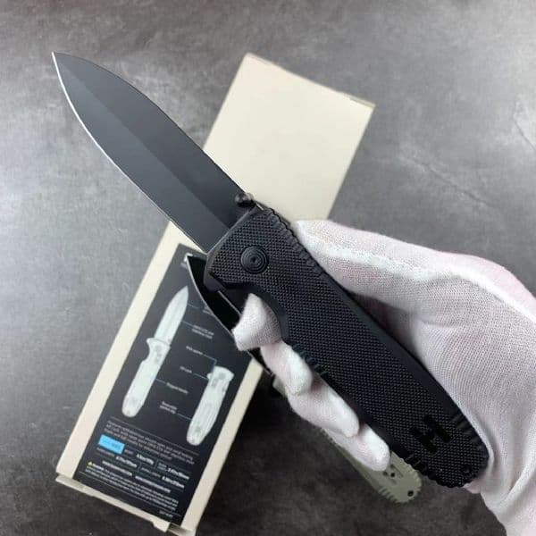 Top Quality XR Flipper Folding Knife CTX-XHP Black Titanium Coating Blade CNC GRN Handle Outdoor Camping Hiking Survival Tactical EDC Pocket Knives